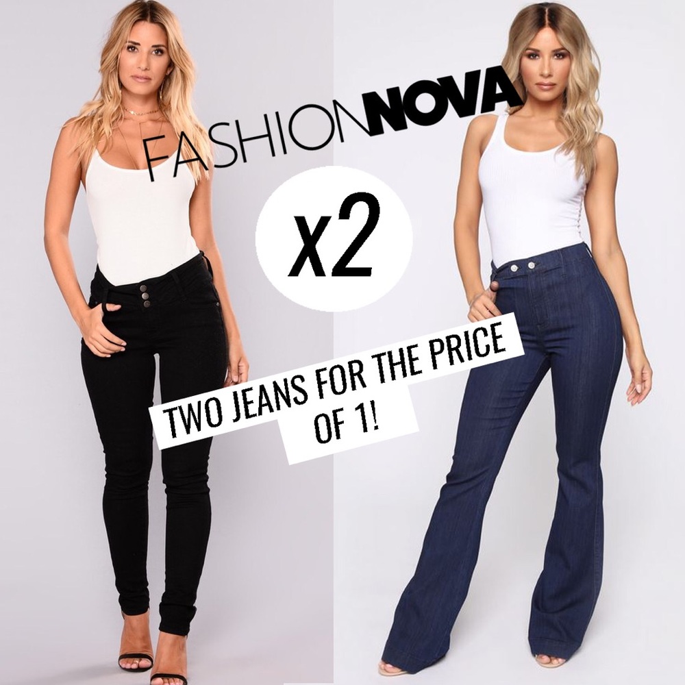 🖤FASHION NOVA JEANS x2🖤
